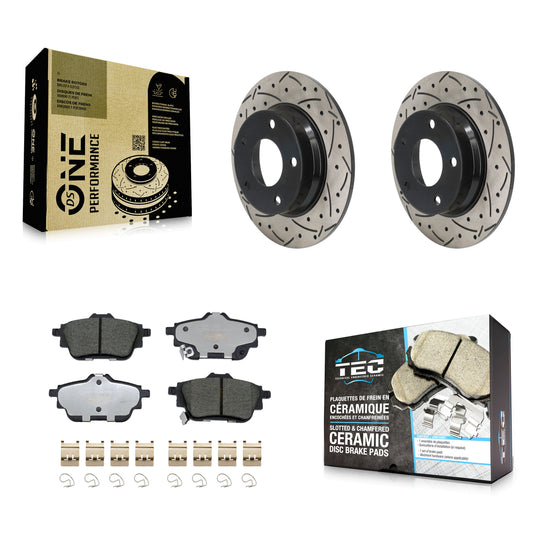 [Arrière] Disque et plaquette de frein pour 2020-2023 Nissan Sentra Disc rear brakes KDT-101265