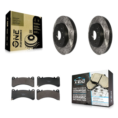 [Avant] Disque et plaquette de frein pour GMC Sierra 1500 Chevrolet Silverado XL KDT-101292