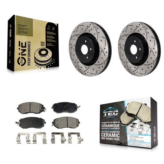 [Avant] Disque et plaquette de frein pour 19 Toyota 86 Base GT With Brembo Brakes KDT-101309