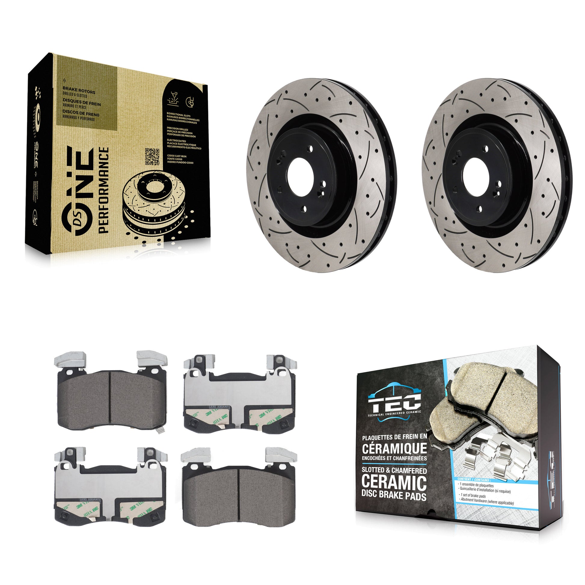 [Avant] Disque et plaquette de frein pour Genesis G70 Kia Stinger KDT-101311