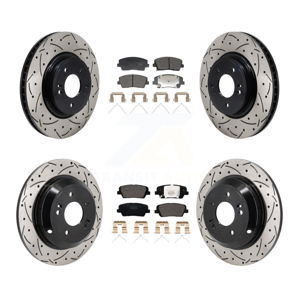 [Avant et Arrière] Disque et plaquette de frein pour Genesis G70 Kia Stinger KDT-101340