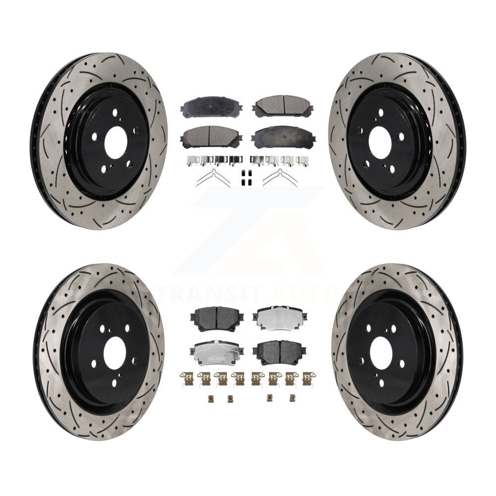 [Avant et Arrière] Disque et plaquette de frein pour 2020-2022 Toyota Highlander KDT-101346