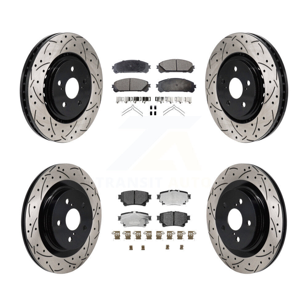 [Avant et Arrière] Disque et plaquette de frein pour Toyota Sienna RAV4 Prime bZ4X Lexus KDT-101347