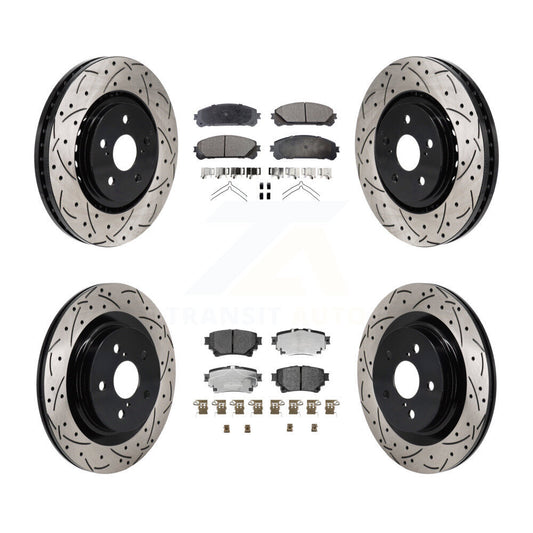 [Avant et Arrière] Disque et plaquette de frein pour Toyota Sienna RAV4 Prime bZ4X Lexus KDT-101347