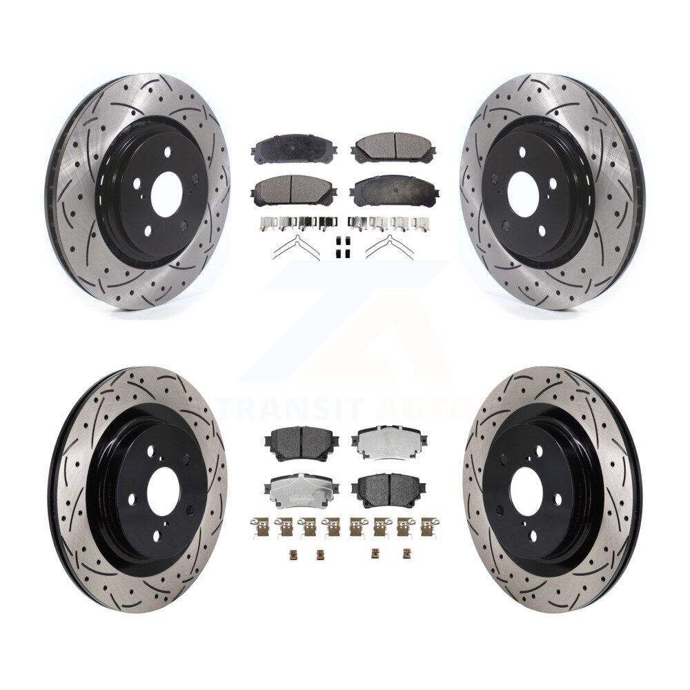 [Avant et Arrière] Disque et plaquette de frein pour Lexus NX350h NX350 NX250 Toyota KDT-101348