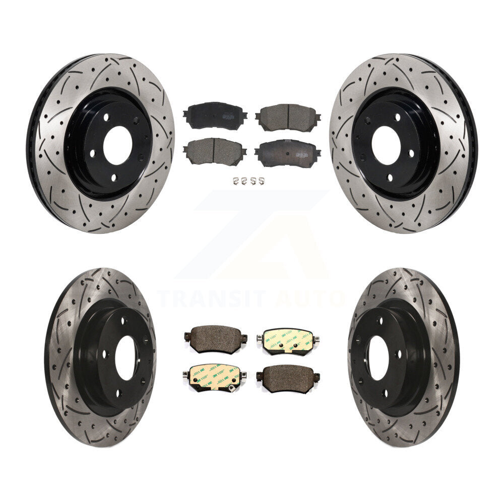 [Avant et Arrière] Disque et plaquette de frein pour 2021 Mazda 6 Turbocharged KDT-101354
