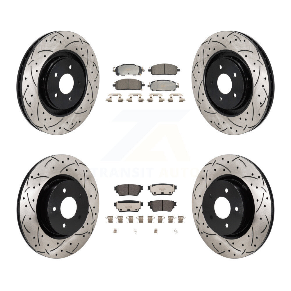 [Avant et Arrière] Disque et plaquette de frein pour Mitsubishi Outlander Nissan QX60 KDT-101372
