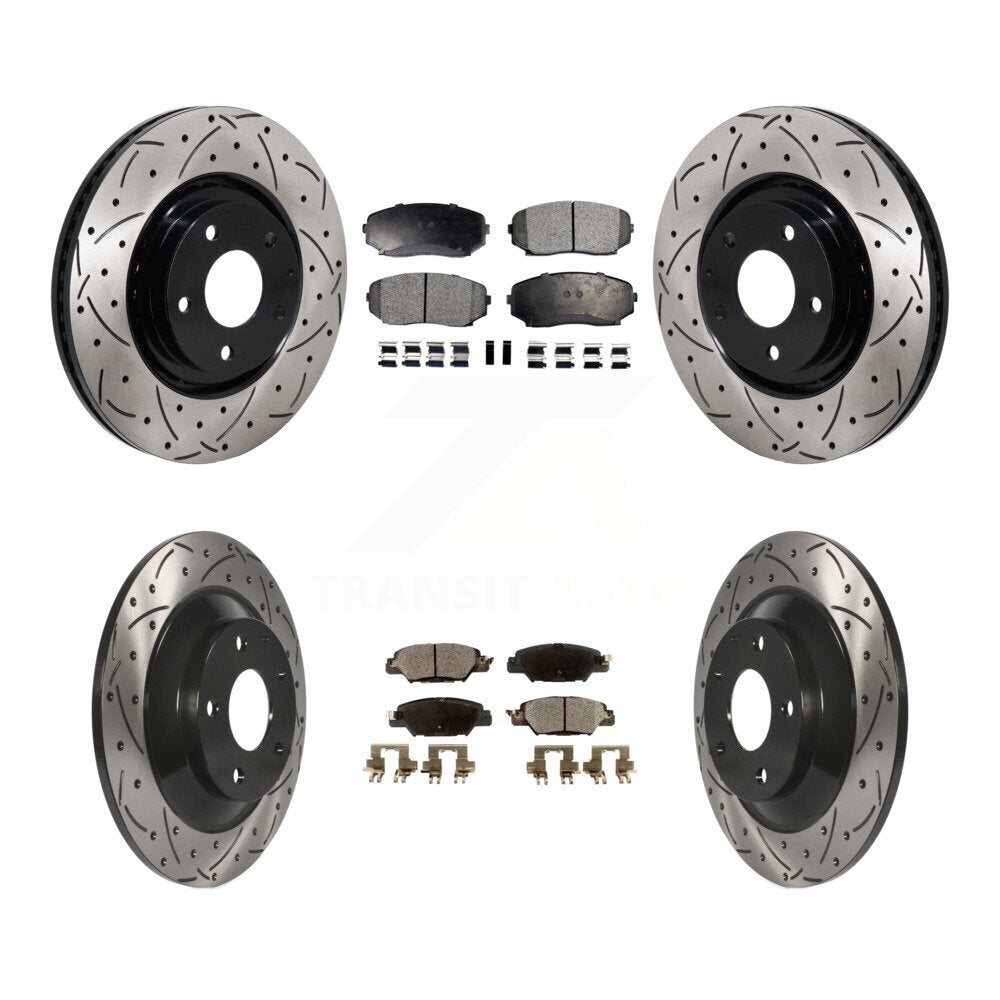 [Avant et Arrière] Disque et plaquette de frein pour 2019-2024 Mazda CX-5 Turbocharged KDT-101385