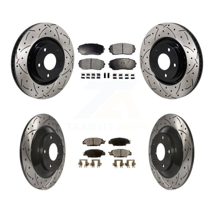[Avant et Arrière] Disque et plaquette de frein pour 2019-2024 Mazda CX-5 Turbocharged KDT-101385