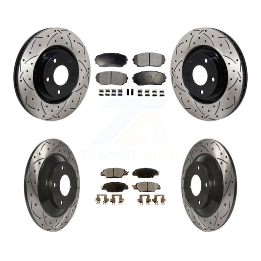 [Avant et Arrière] Disque et plaquette de frein pour 2019-2024 Mazda CX-5 Turbocharged KDT-101385