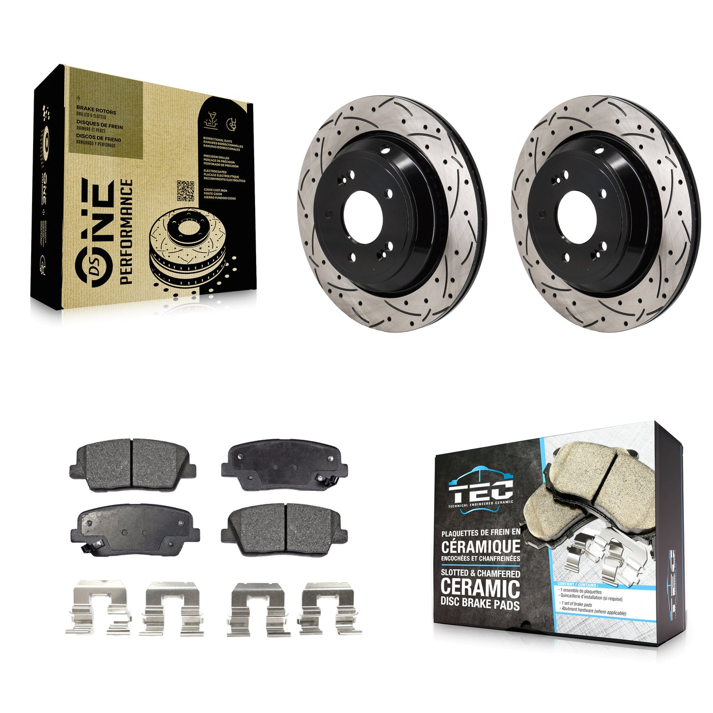 [Arrière] Disque et plaquette de frein pour Hyundai Equus Kia K900 KDT-101401