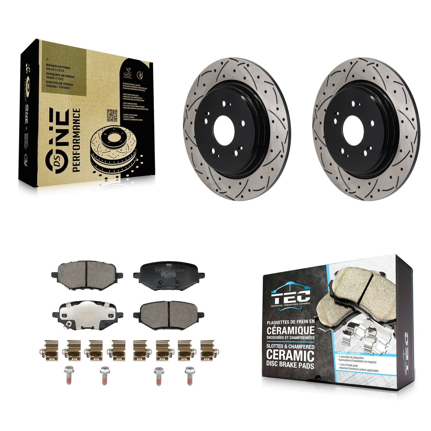 [Arrière] Disque et plaquette de frein pour Honda HR-V Clarity KDT-101408