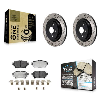[Arrière] Disque et plaquette de frein pour Toyota Sienna Lexus RAV4 Prime NX350h KDT-101415