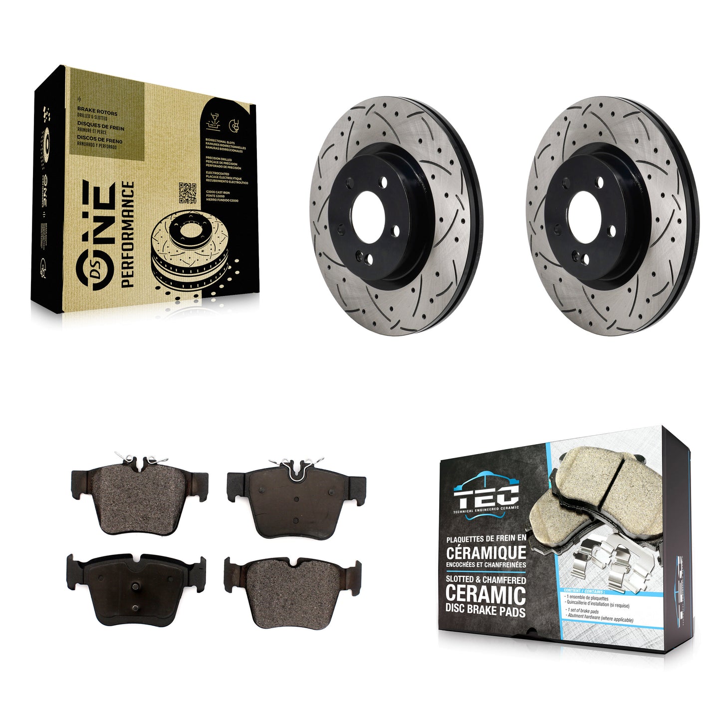 [Arrière] Disque et plaquette de frein pour Mercedes-Benz GLC300 C43 AMG GLC43 C450 KDT-101418
