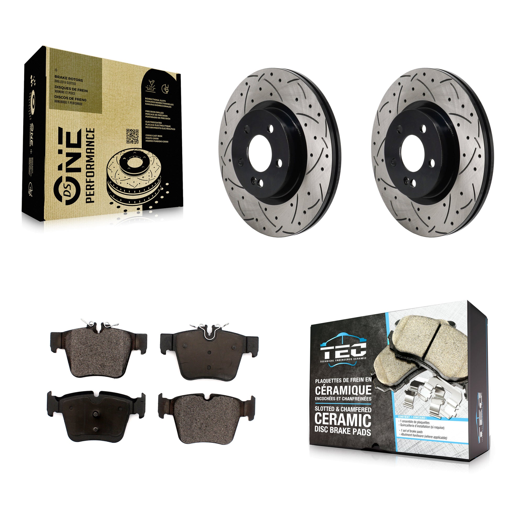 [Arrière] Disque et plaquette de frein pour Mercedes-Benz GLC300 C43 AMG GLC43 C450 KDT-101418