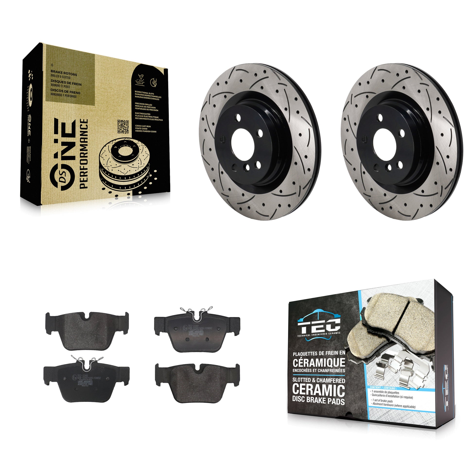 [Arrière] Disque et plaquette de frein pour Mini Cooper Countryman BMW X2 M235i Gran KDT-101421