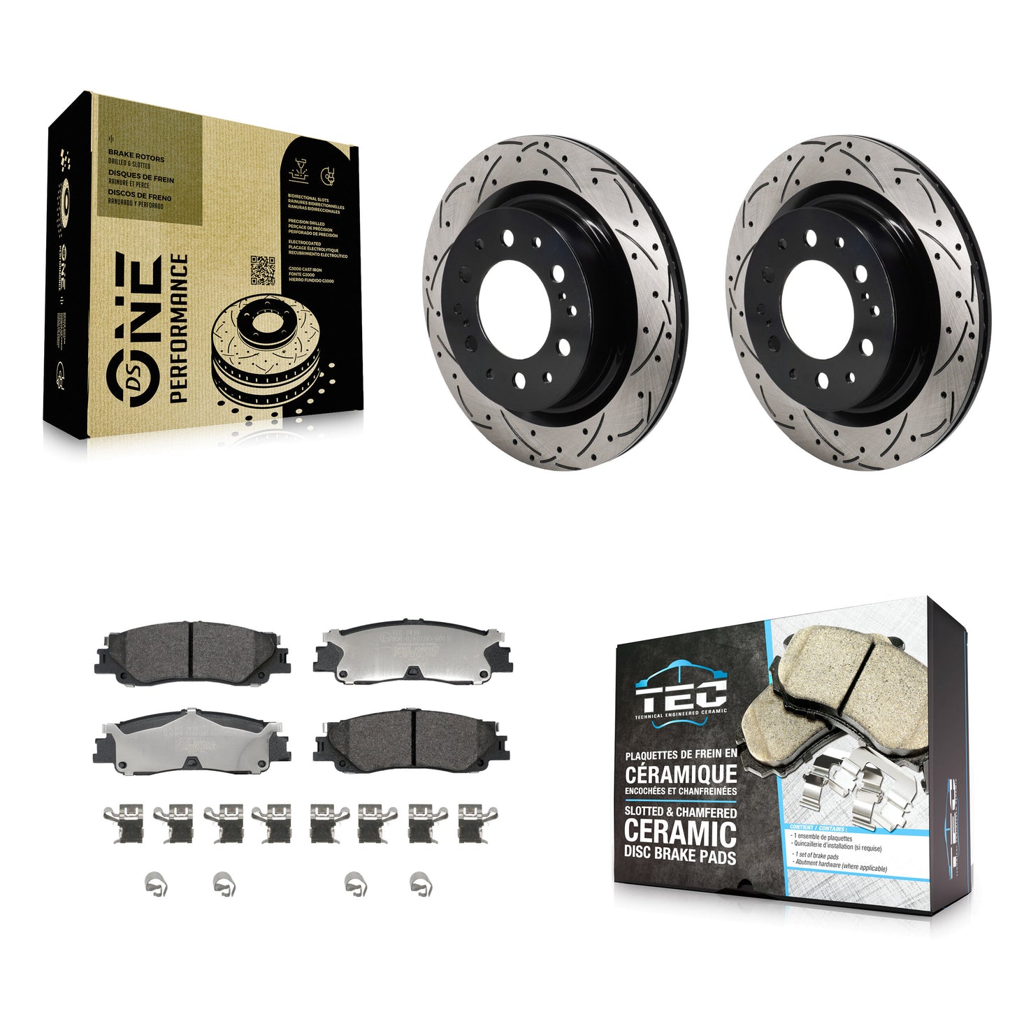 [Arrière] Disque et plaquette de frein pour Toyota Tundra Sequoia Lexus LX600 KDT-101436
