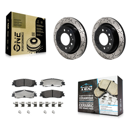 [Arrière] Disque et plaquette de frein pour Toyota Tundra Sequoia Lexus LX600 KDT-101436