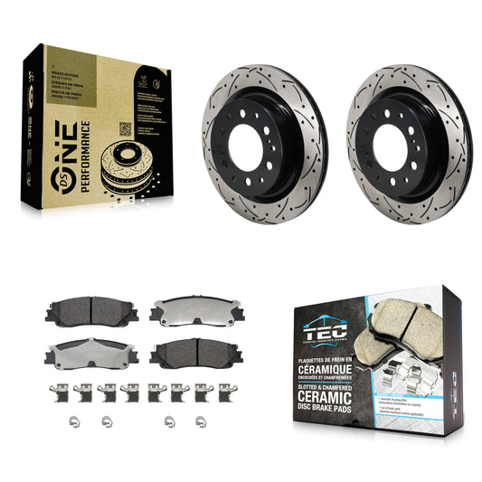 [Arrière] Disque et plaquette de frein pour Toyota Tundra Sequoia Lexus LX600 KDT-101436