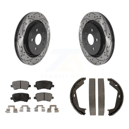 [Arrière] Disque et plaquette de frein pour 07-09 Volvo S80 AWD KDT-101541