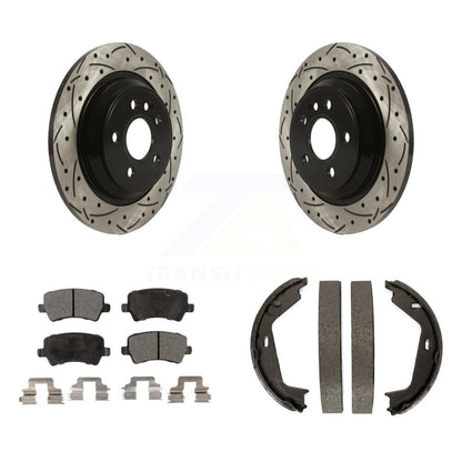 [Arrière] Disque et plaquette de frein pour 07-09 Volvo S80 AWD KDT-101542