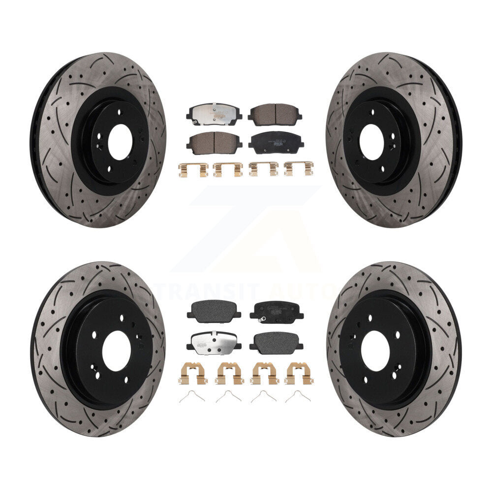 [Avant et Arrière] Disque et plaquette de frein pour Hyundai Palisade Kia Telluride KDT-101823