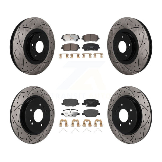 [Avant et Arrière] Disque et plaquette de frein pour Hyundai Palisade Kia Telluride KDT-101823