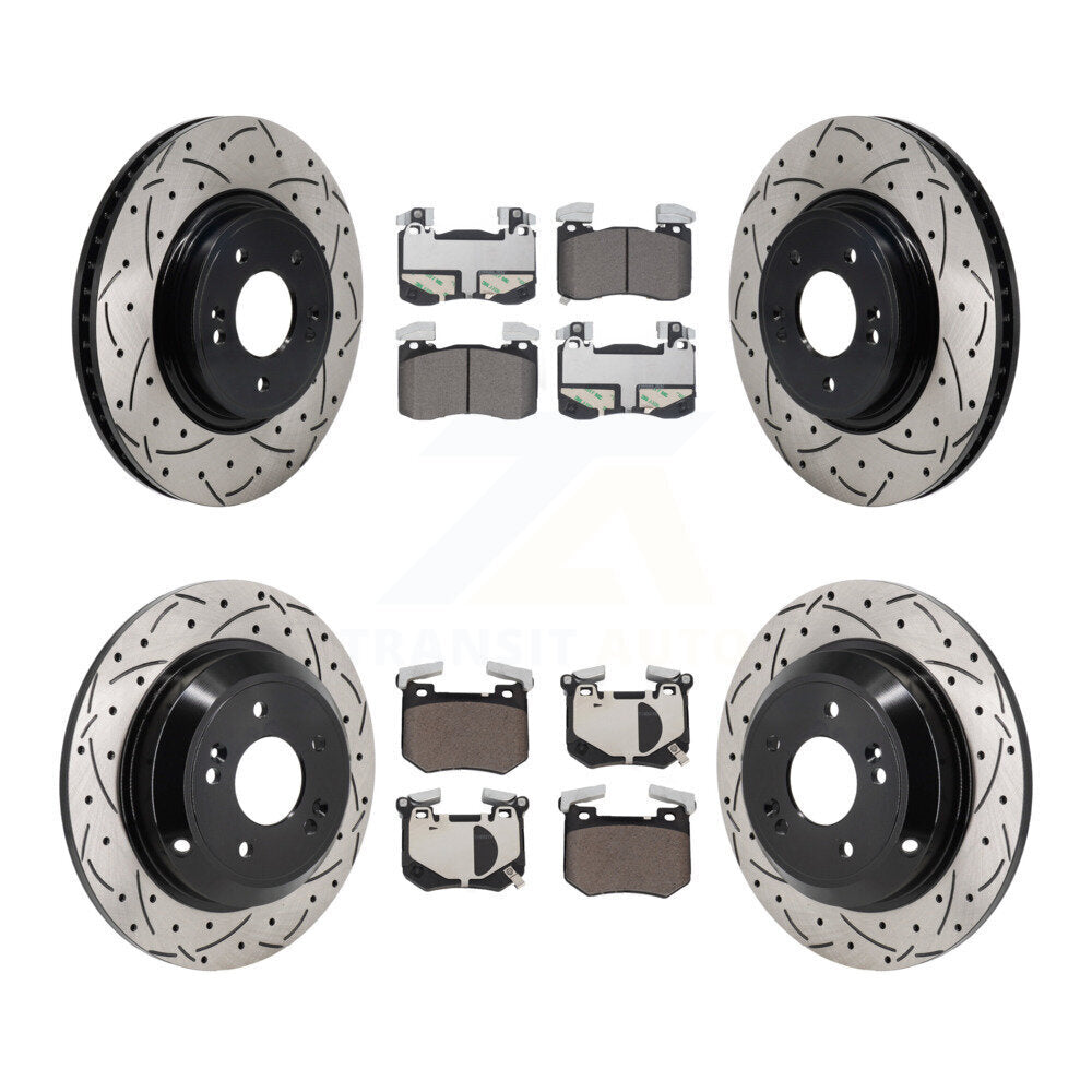 [Avant et Arrière] Disque et plaquette de frein pour Genesis G70 2.0L With Brembo Brakes KDT-101824
