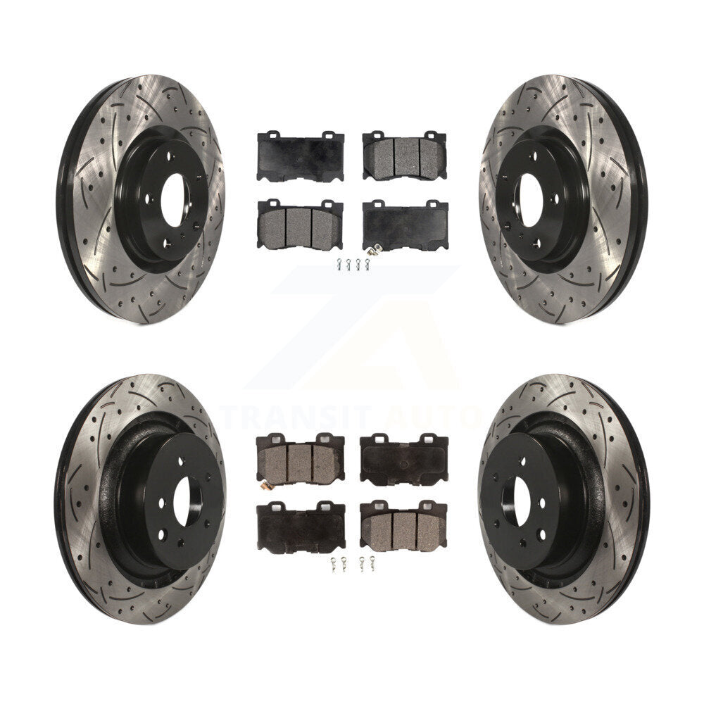 [Avant et Arrière] Disque et plaquette de frein pour INFINITI G37 AWD With Brembo Brakes KDT-101832