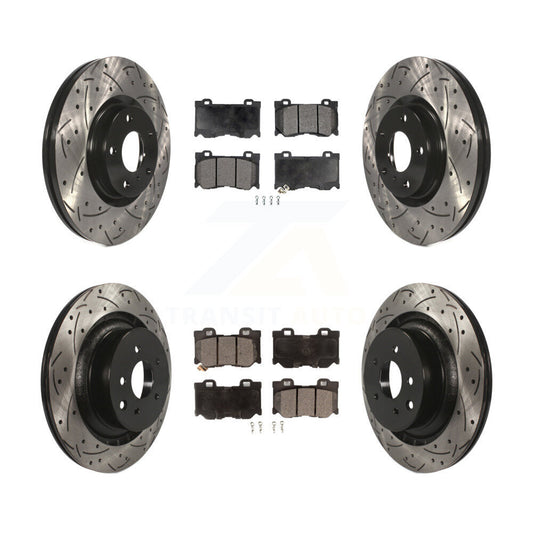 [Avant et Arrière] Disque et plaquette de frein pour INFINITI G37 AWD With Brembo Brakes KDT-101832