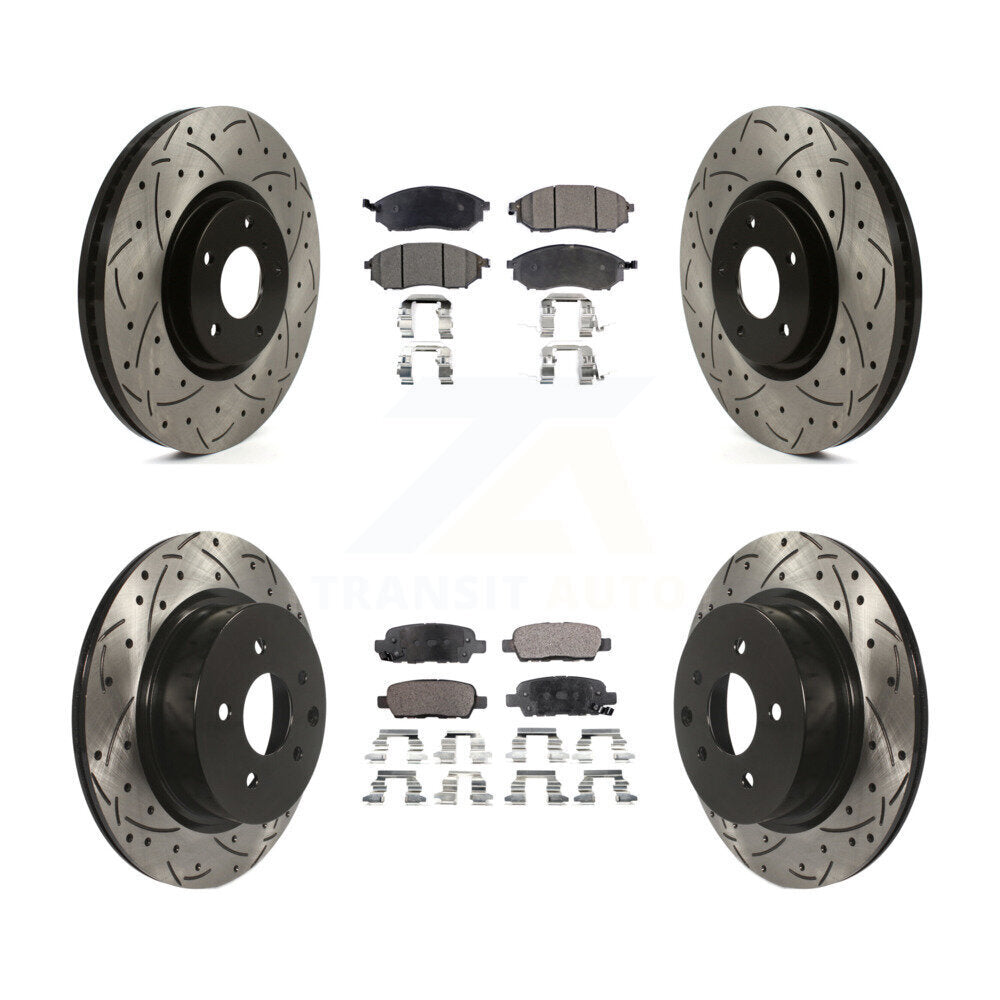 [Avant et Arrière] Disque et plaquette de frein pour INFINITI G37 Without Brembo Brakes KDT-101833