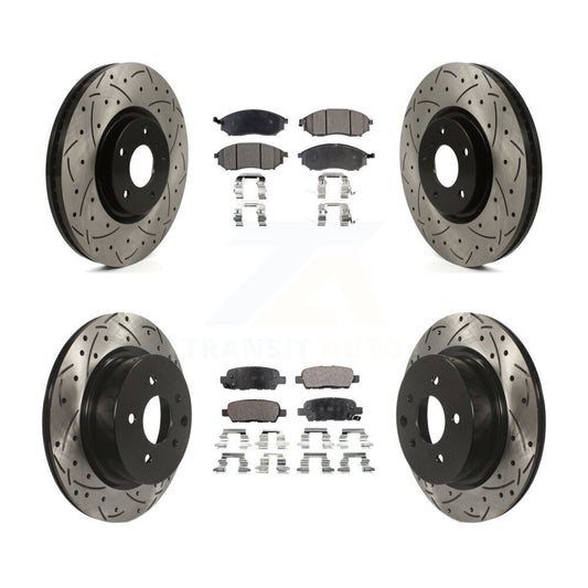 [Avant et Arrière] Disque et plaquette de frein pour INFINITI G37 Without Brembo Brakes KDT-101833