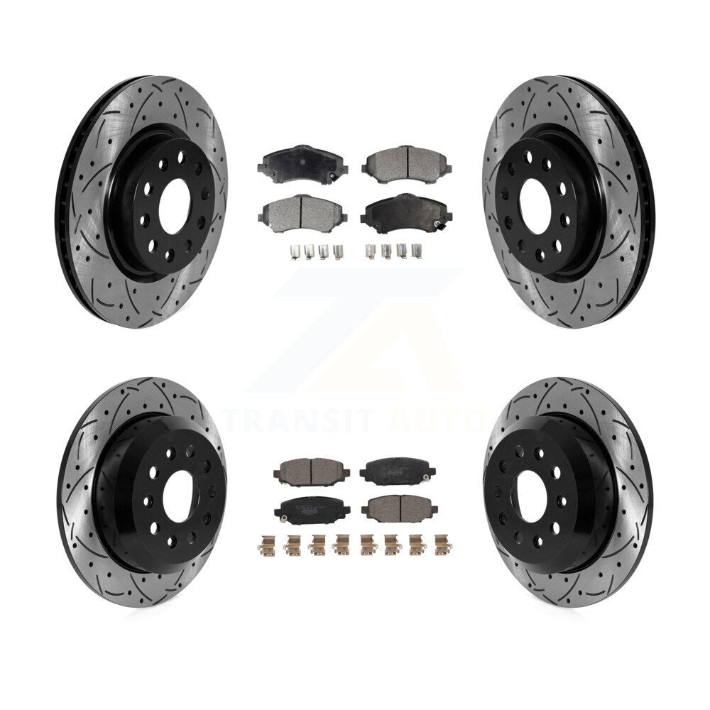 [Avant et Arrière] Disque et plaquette de frein pour 2018-2020 Jeep Wrangler Sport KDT-101834