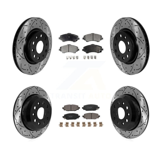 [Avant et Arrière] Disque et plaquette de frein pour 2018-2020 Jeep Wrangler Sport KDT-101834
