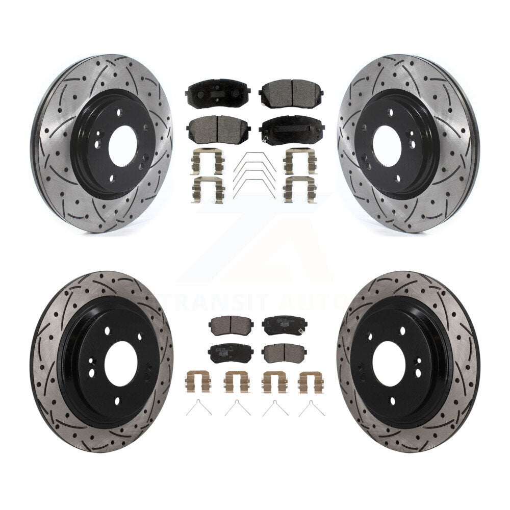 [Avant et Arrière] Disque et plaquette de frein pour Hyundai Kona Kia Seltos KDT-101888