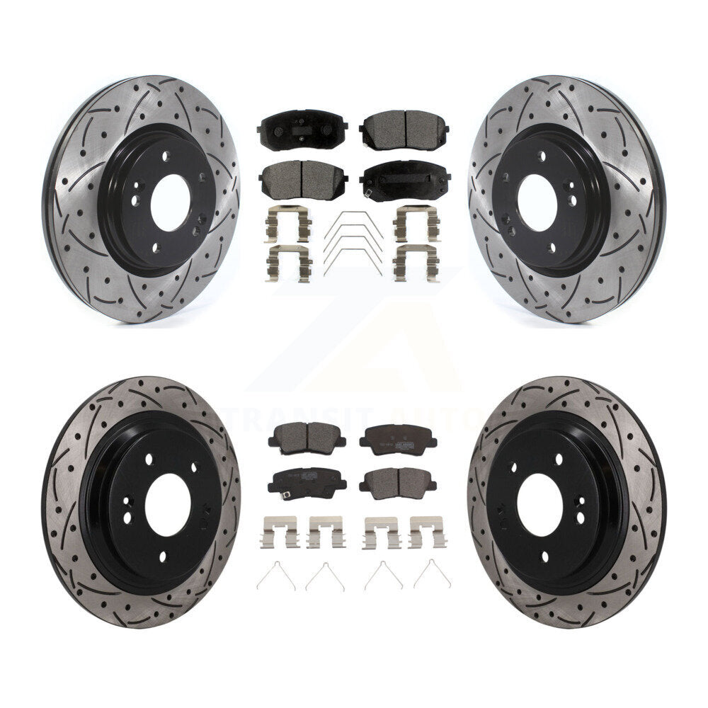 [Avant et Arrière] Disque et plaquette de frein pour 2022-2023 Hyundai Kona AWD KDT-101893