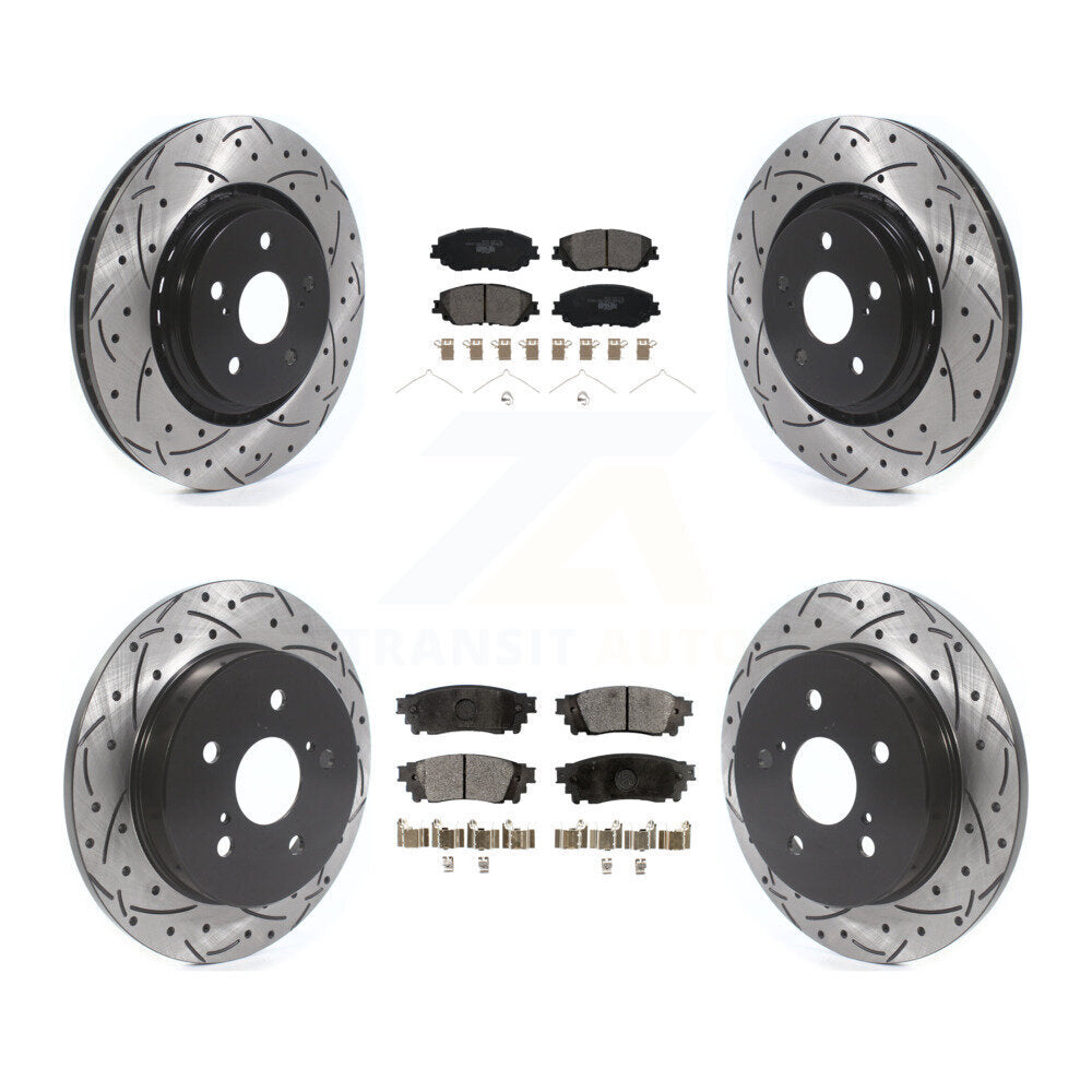 [Avant et Arrière] Disque et plaquette de frein pour 2020 Toyota Camry With TRD Package KDT-101897