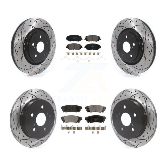 [Avant et Arrière] Disque et plaquette de frein pour 2020 Toyota Camry With TRD Package KDT-101897