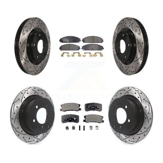 [Avant et Arrière] Disque et plaquette de frein pour 2008-2009 Dodge Caliber SRT-4 KDT-101900