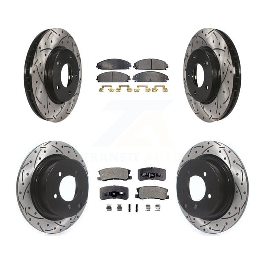 [Avant et Arrière] Disque et plaquette de frein pour 2008-2009 Dodge Caliber SRT-4 KDT-101901