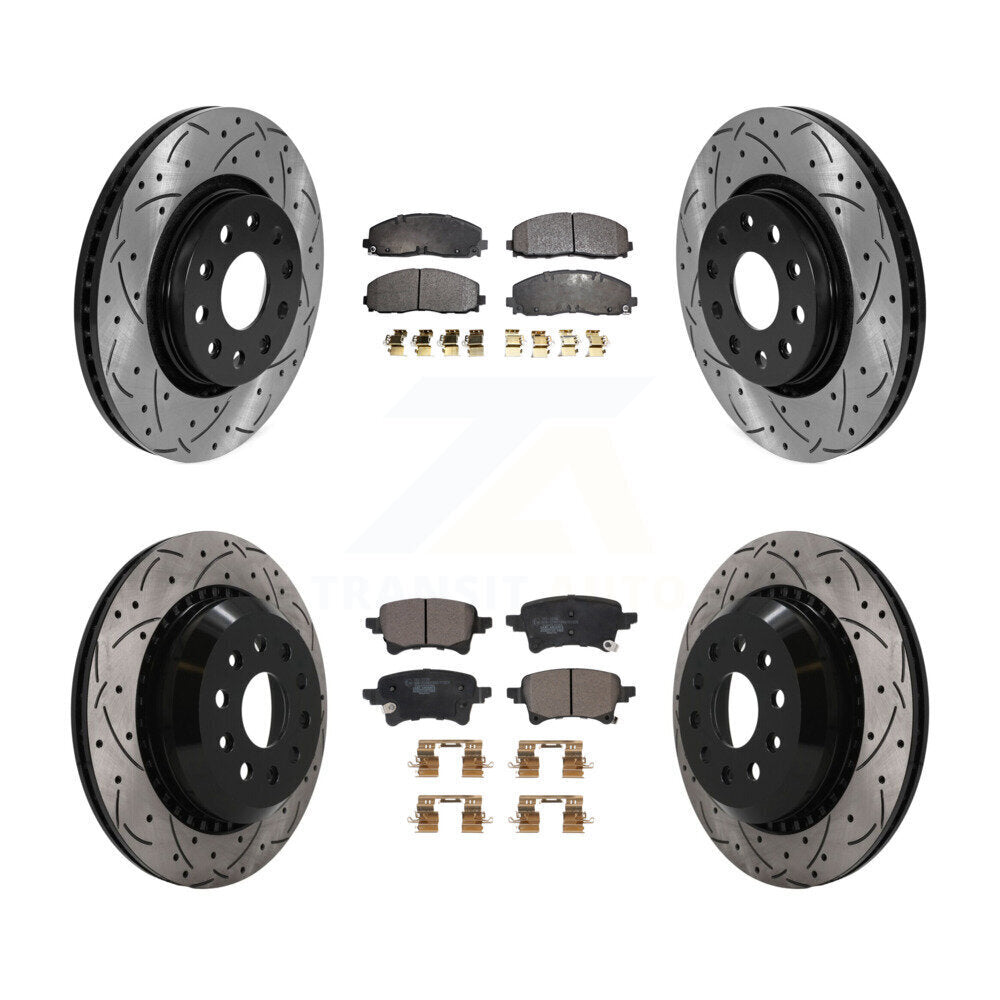 [Avant et Arrière] Disque et plaquette de frein pour 2020-2023 Jeep Gladiator KDT-101908