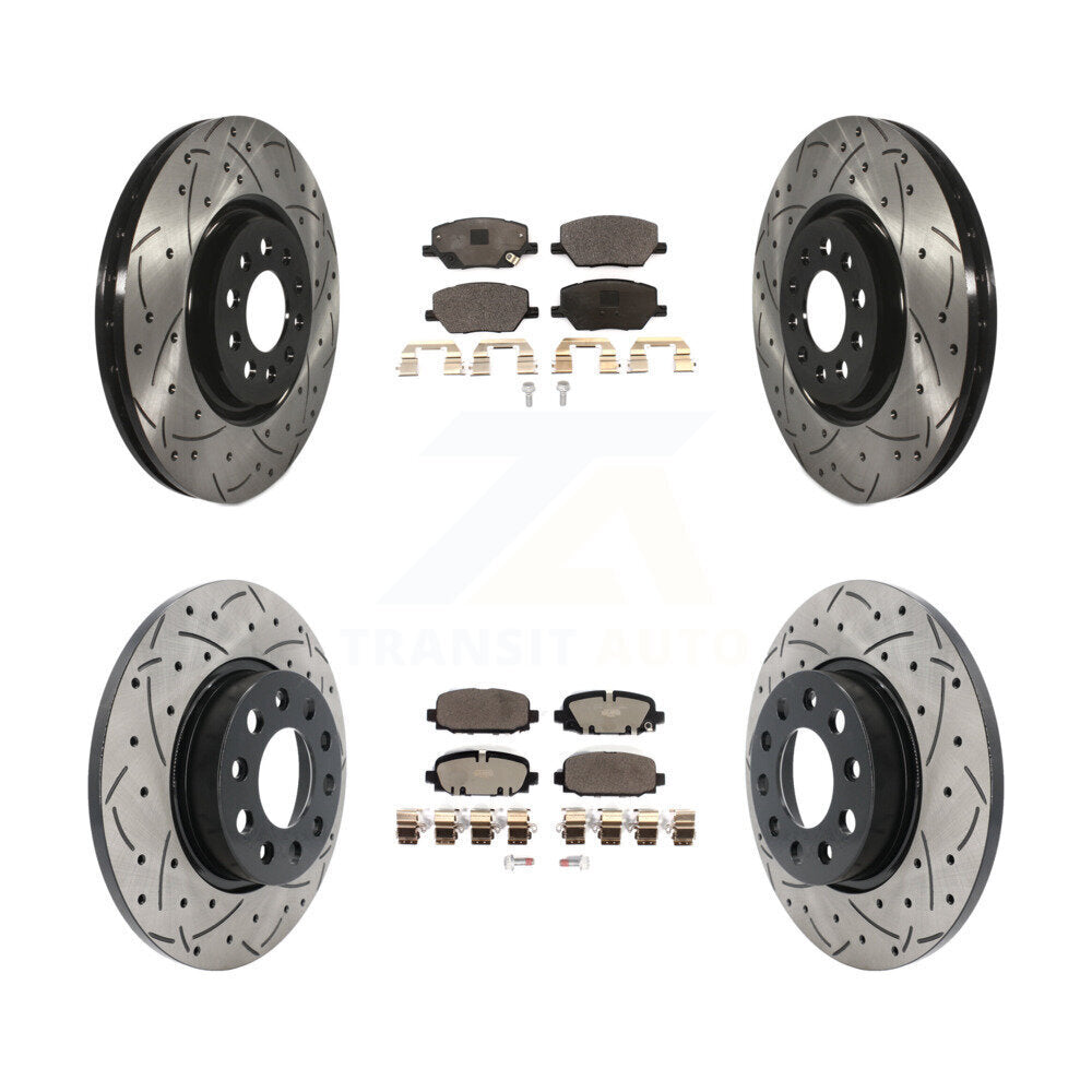 [Avant et Arrière] Disque et plaquette de frein pour 2023 Jeep Compass KDT-101928