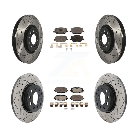 [Avant et Arrière] Disque et plaquette de frein pour 2023 Jeep Compass KDT-101928