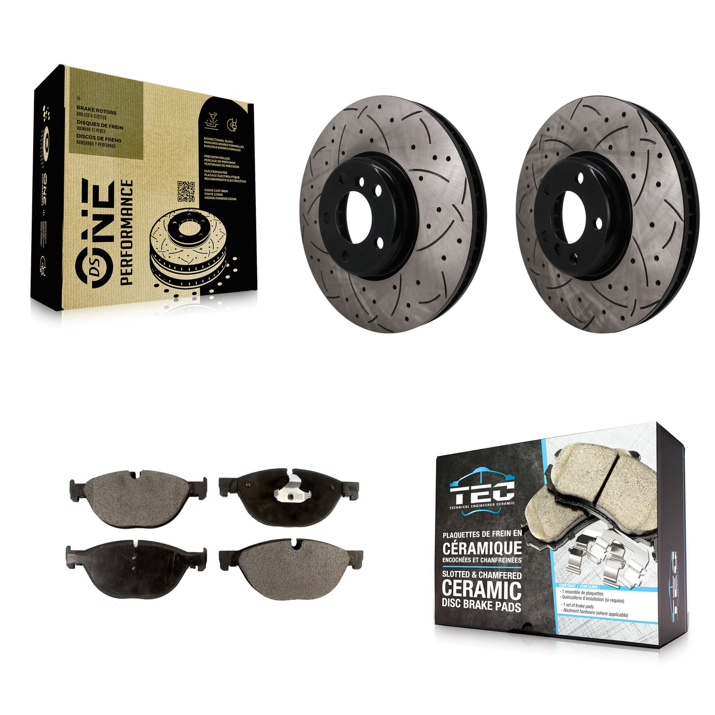 [Avant] Disque et plaquette de frein pour BMW 550i xDrive 650i Gran Coupe 535i GT KDT-101940
