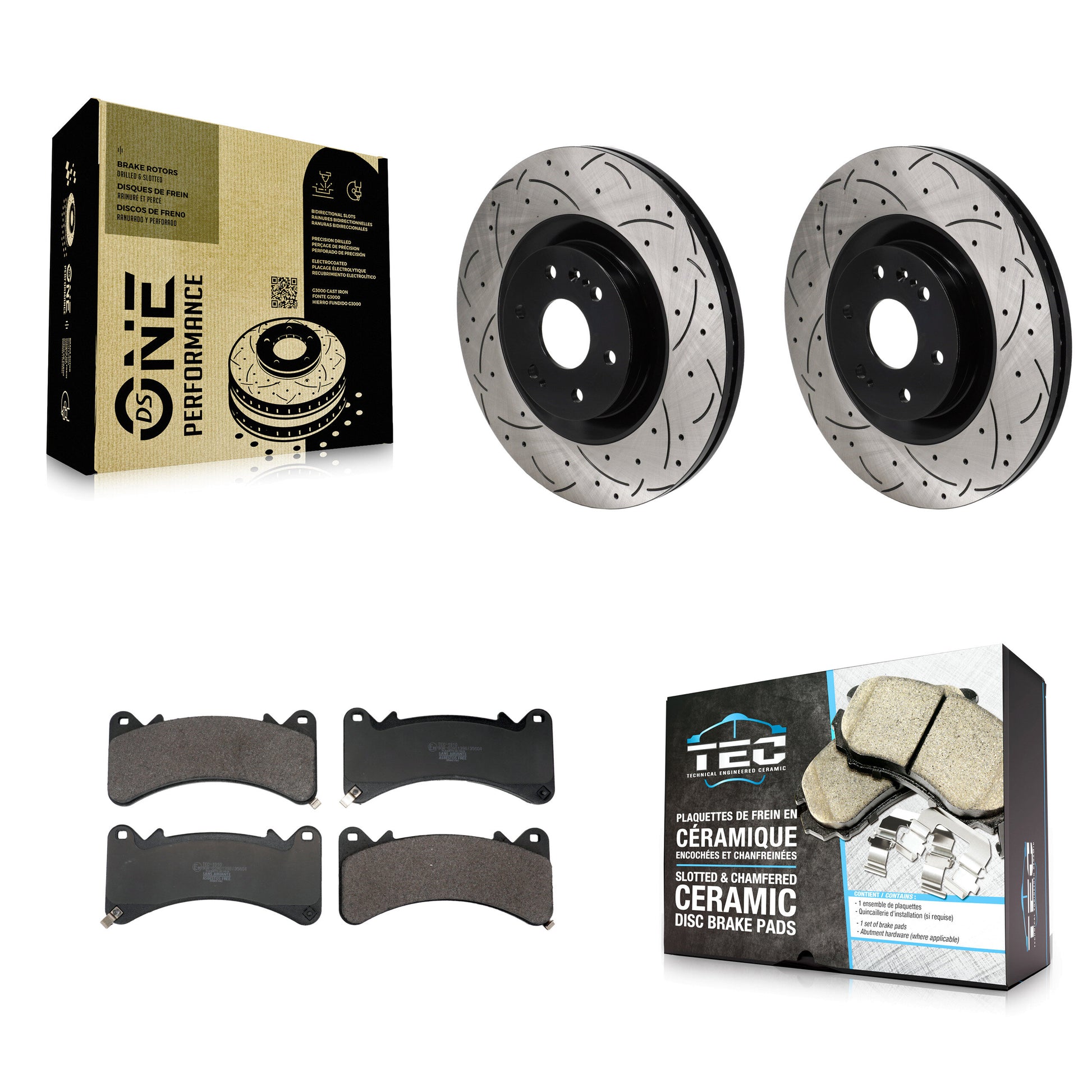 [Avant] Disque et plaquette de frein pour GMC Sierra 1500 Chevrolet Silverado LTD KDT-101948
