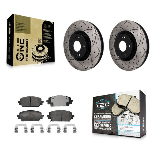 [Avant] Disque et plaquette de frein pour Hyundai Santa Fe Kia Sorento Cruz KDT-101949