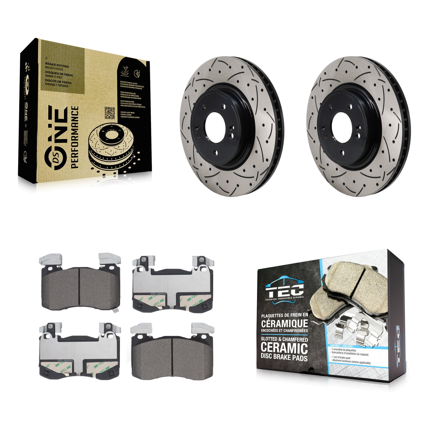 [Avant] Disque et plaquette de frein pour 2023 Genesis G70 2.0L With Brembo Brakes KDT-101950