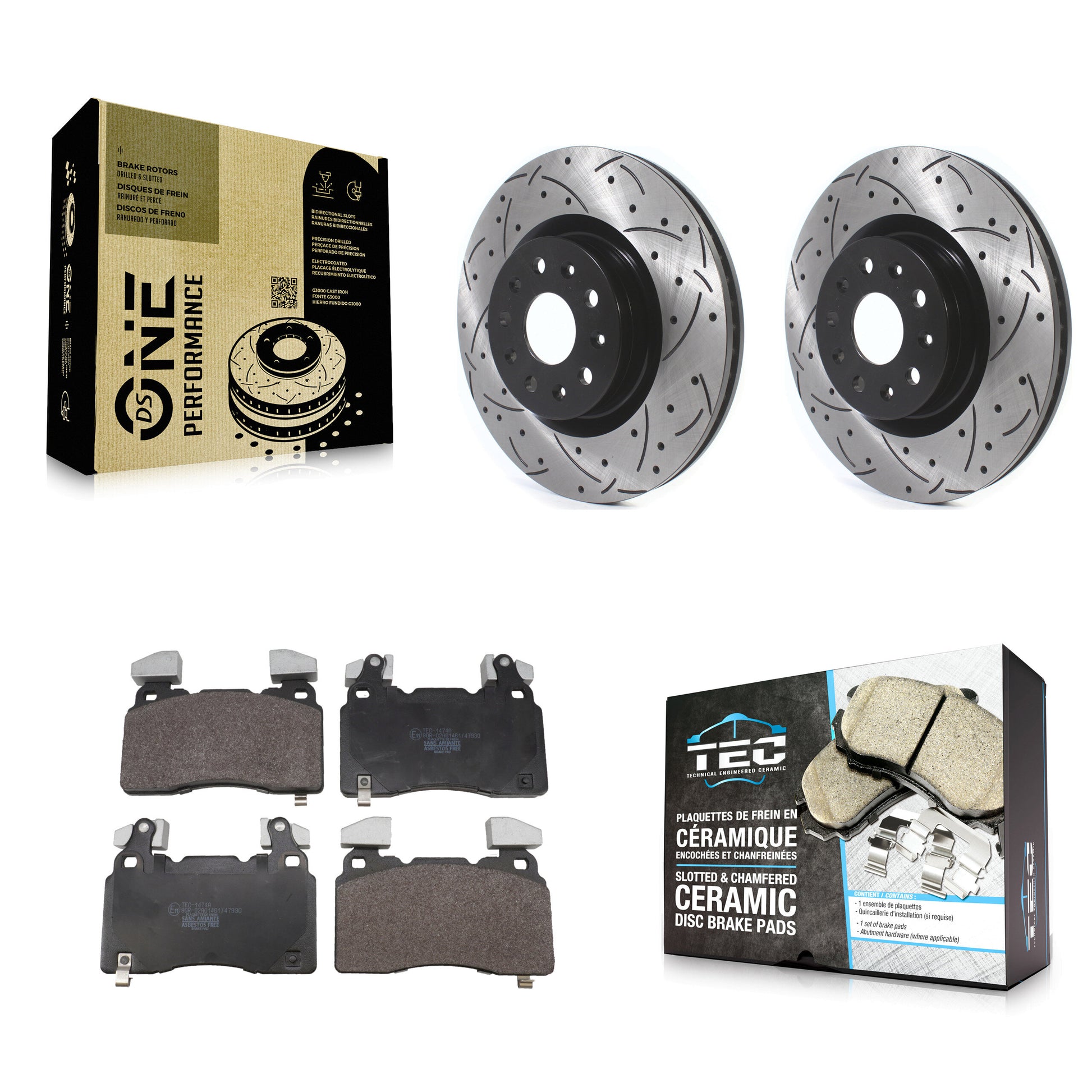 [Avant] Disque et plaquette de frein pour Cadillac Chevrolet Camaro CTS CT6 KDT-101956