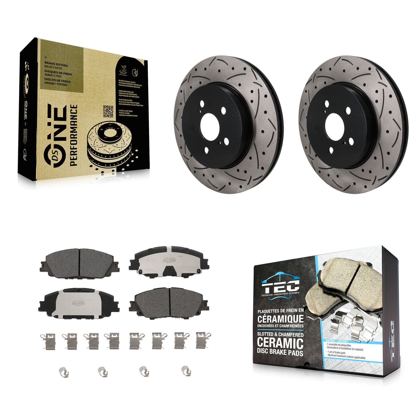 [Avant] Disque et plaquette de frein pour Toyota Corolla Prius Prime KDT-101969