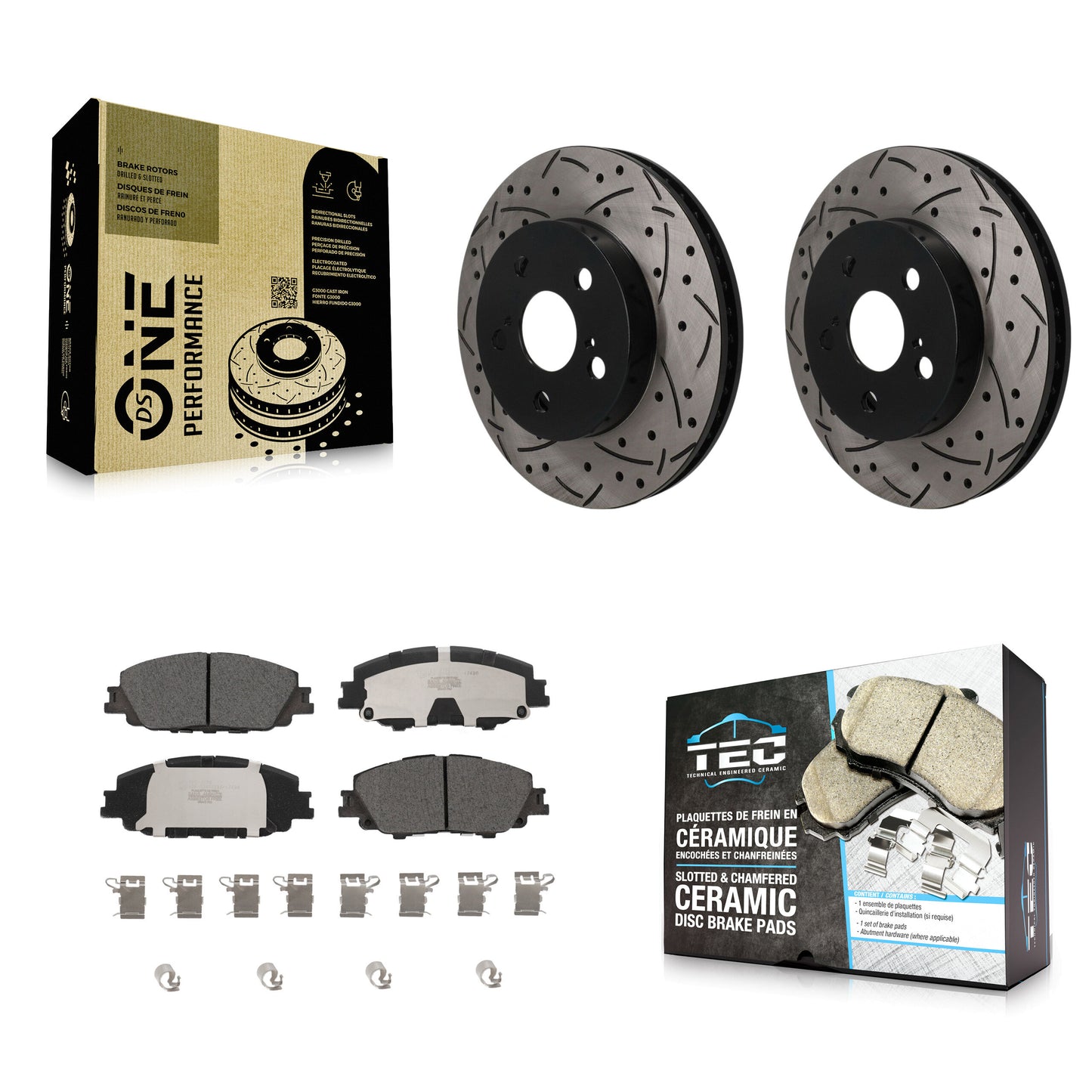 [Avant] Disque et plaquette de frein pour Toyota Corolla KDT-101971
